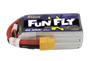 Gensace Tattu Funfly 1300mAh 14.8V 100C 4S1P Lipo with XT-60 - BAT-GA-01-02
