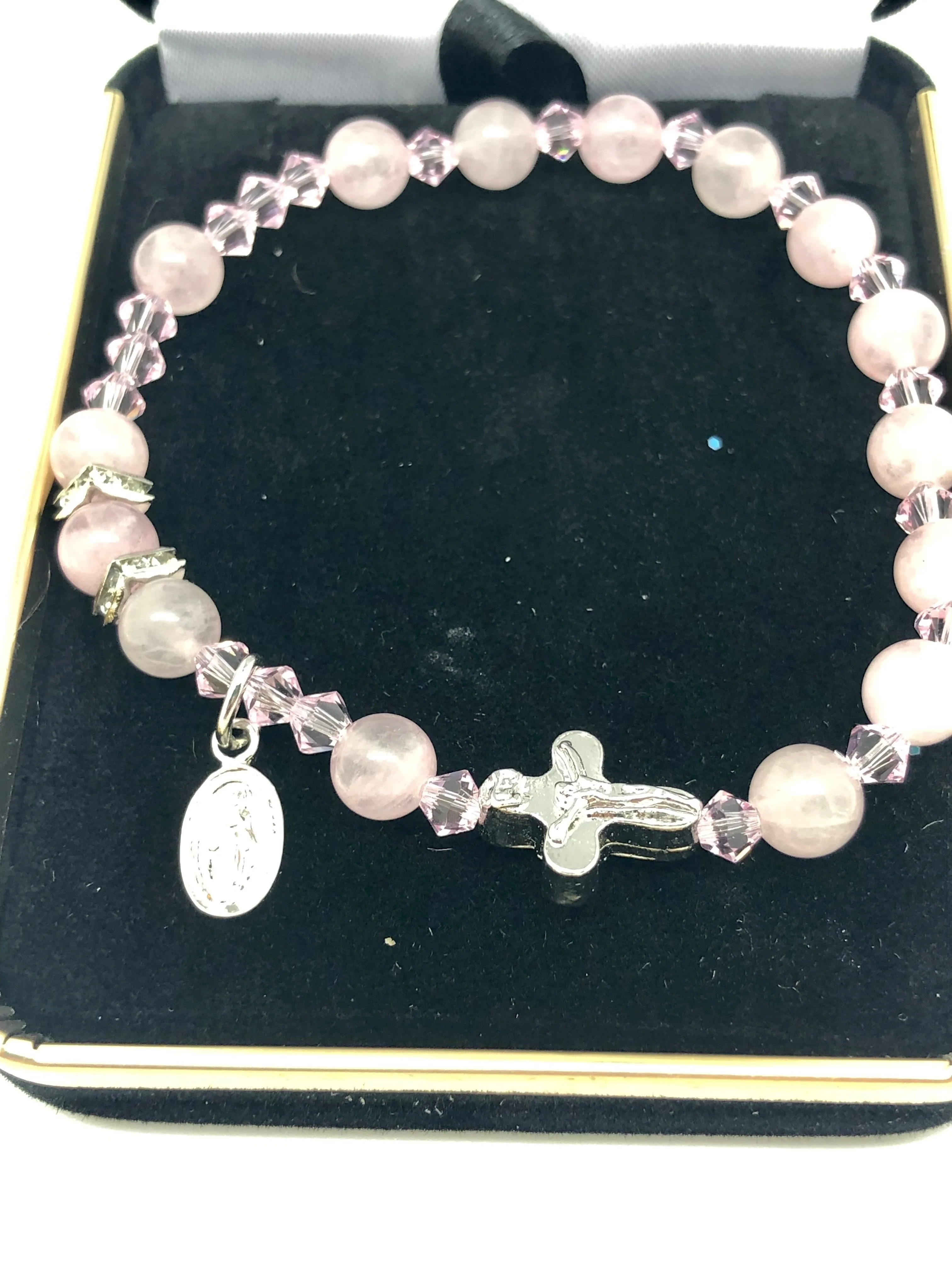 Genuine Rose Quartz Bracelet (6 mm)
