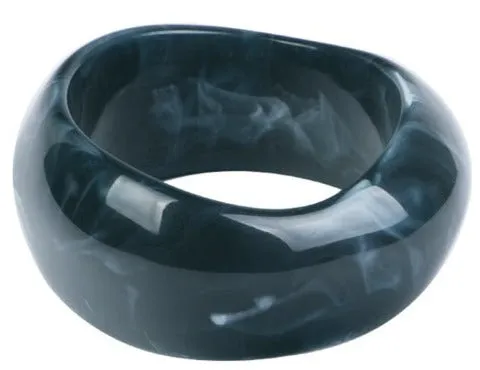 Geometric Large Resin Bangle