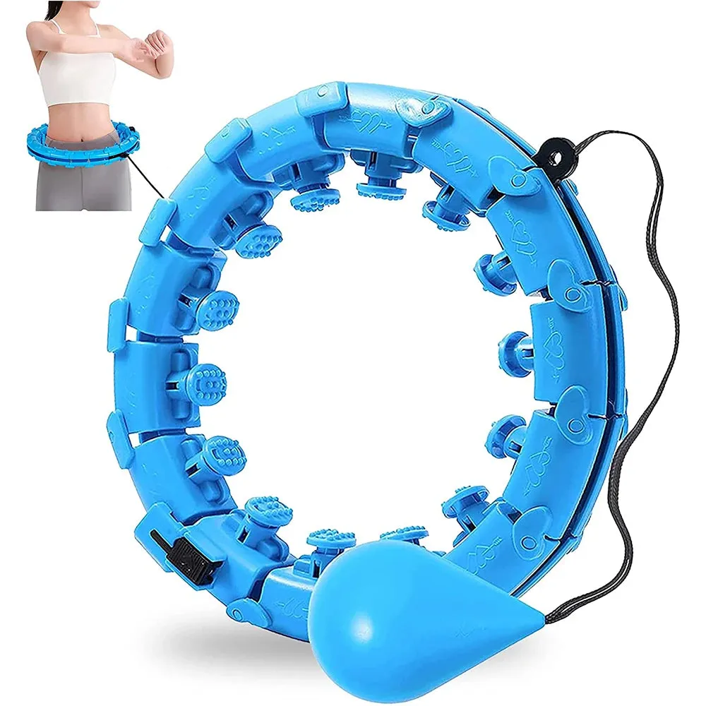 Get Fit and Have Fun with our 24-Section Smart Weighted Sport Hoops!