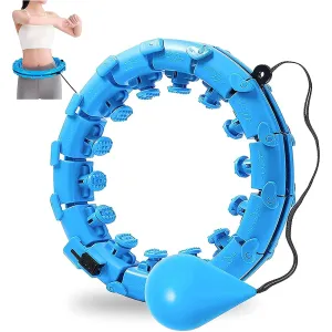 Get Fit and Have Fun with our 24-Section Smart Weighted Sport Hoops!