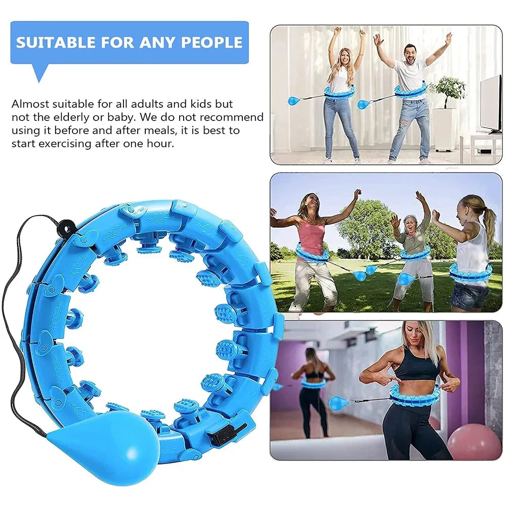 Get Fit and Have Fun with our 24-Section Smart Weighted Sport Hoops!