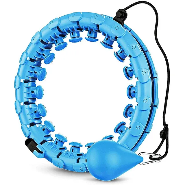 Get Fit and Have Fun with our 24-Section Smart Weighted Sport Hoops!
