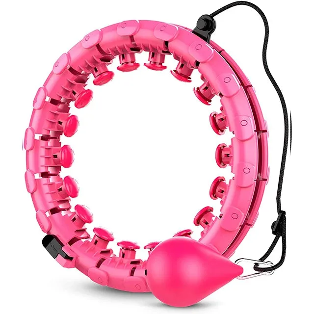 Get Fit and Have Fun with our 24-Section Smart Weighted Sport Hoops!