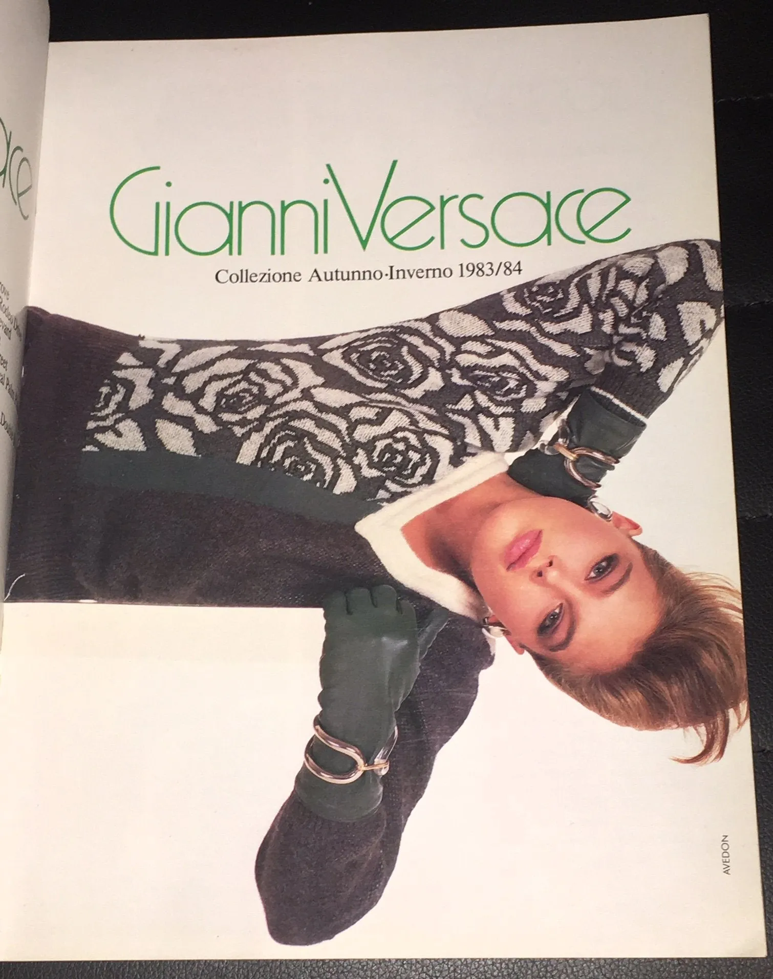 Gianni Versace Fall Winter Catalog 1983 RENEE SIMONSEN Avedon ANTONIO LOPEZ
