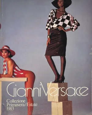 Gianni Versace Spring Summer Catalog 1983 IMAN Janice Dickinson AVEDON Dalma Callado