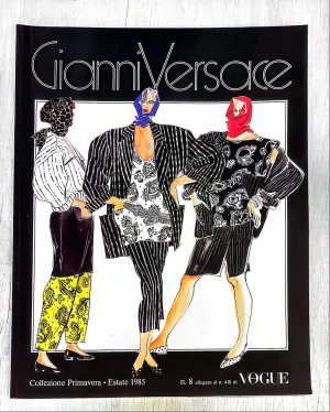Gianni Versace SS Catalog 1985 Gail Elliott DAVID BAILEY Fabrizio Ferri VOGUE Magazine