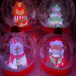 Giant LED Light-Up Inflatable Christmas Ball, 3D Festive Decorations with Remote Control, Plastic, Perfect for Home, Office & Theme Party Decorations