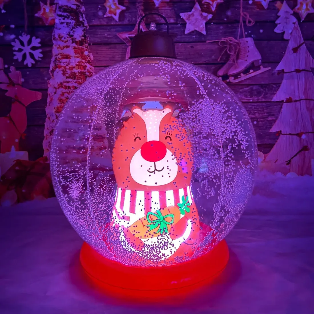 Giant LED Light-Up Inflatable Christmas Ball, 3D Festive Decorations with Remote Control, Plastic, Perfect for Home, Office & Theme Party Decorations
