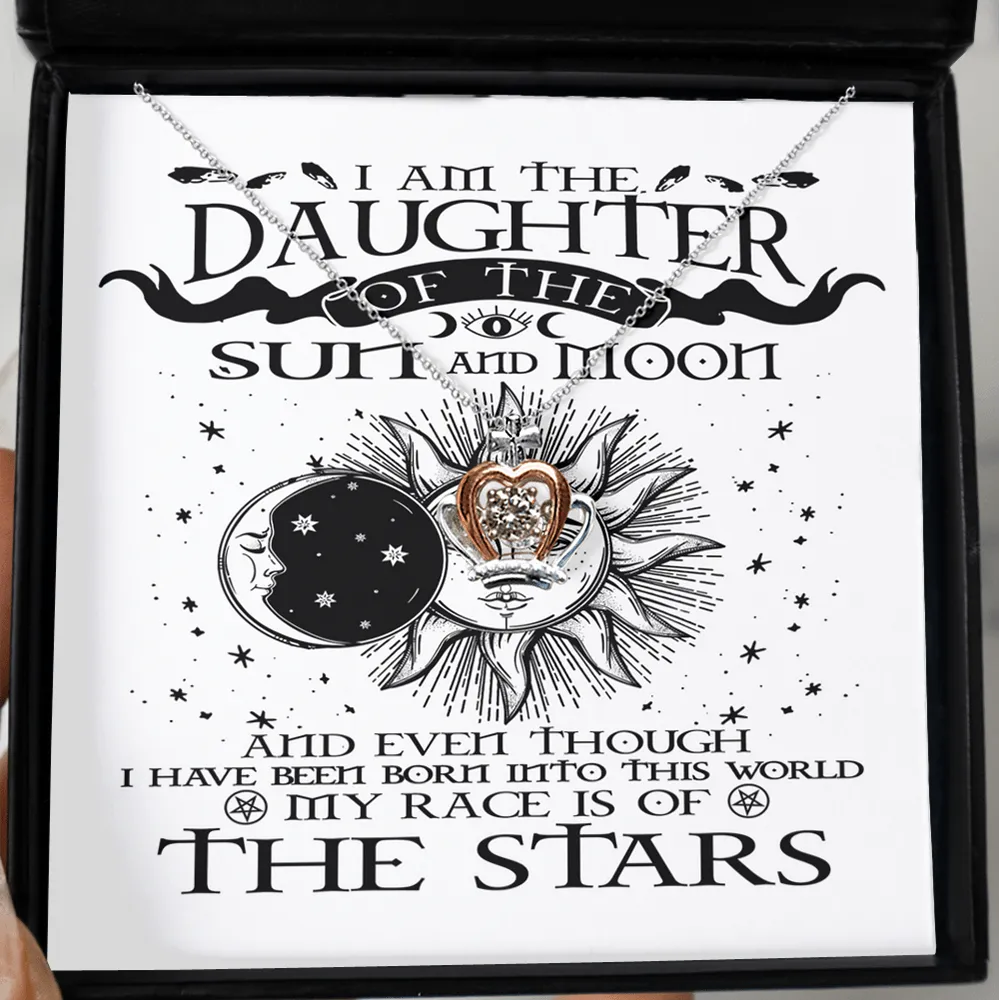 Gift for Daughter of Sun and Moon - Crown Necklace