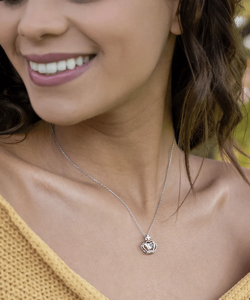 Gift for Daughter of Sun and Moon - Crown Necklace