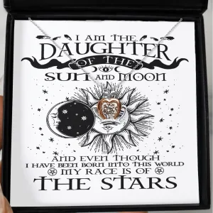 Gift for Daughter of Sun and Moon - Crown Necklace