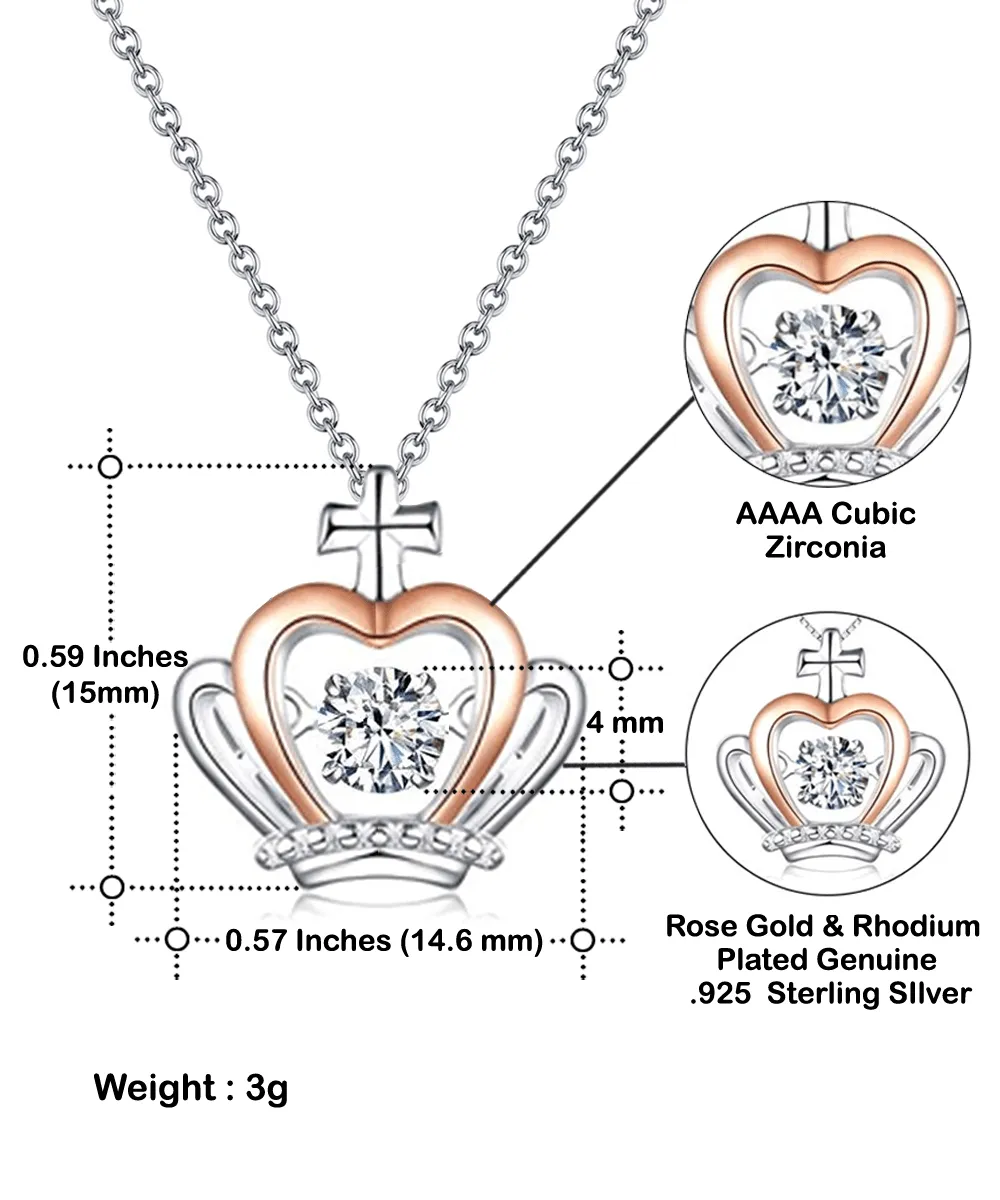 Gift for Daughter of Sun and Moon - Crown Necklace