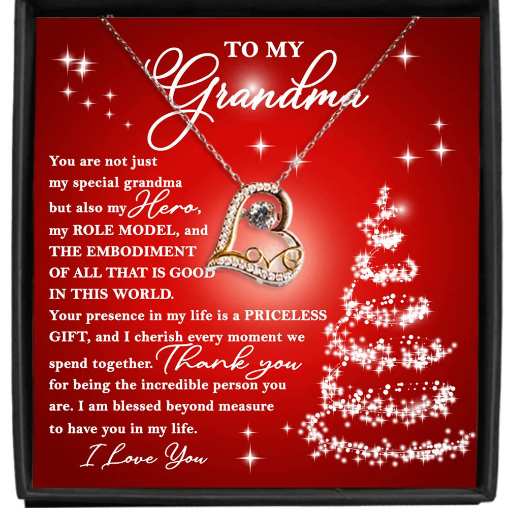 Gift For.Grandma-Priceless Gift - Love Dancing Necklace