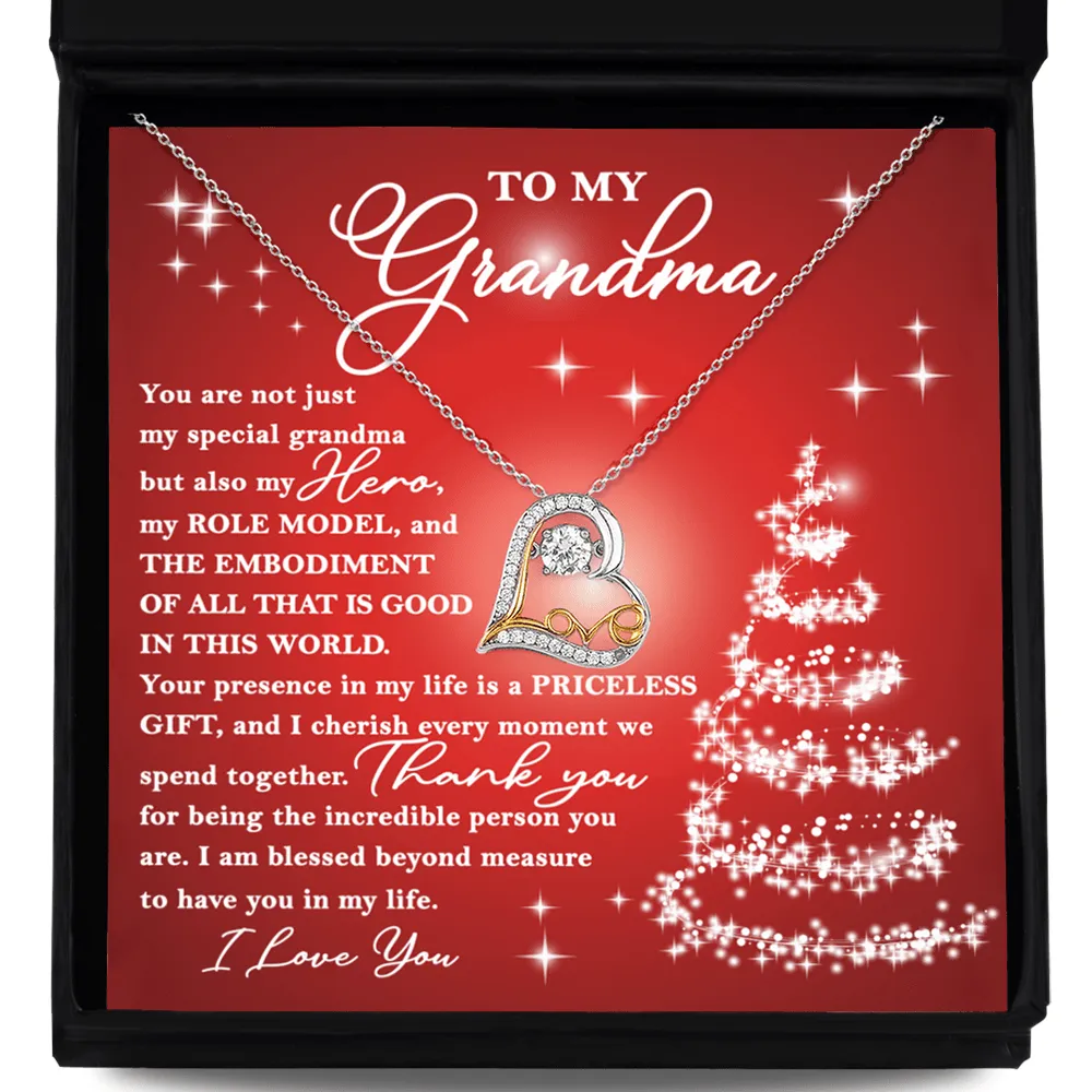 Gift For.Grandma-Priceless Gift - Love Dancing Necklace