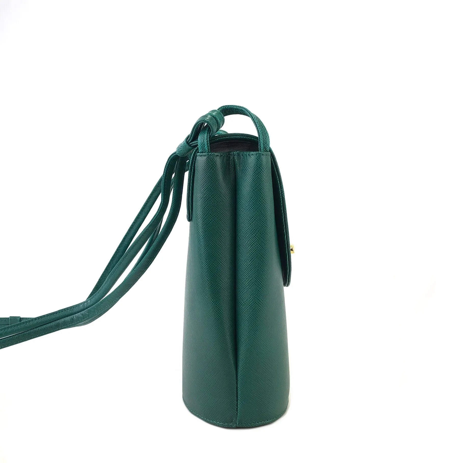 GIVENCHY Turn lock logo Leather Green rvmee6