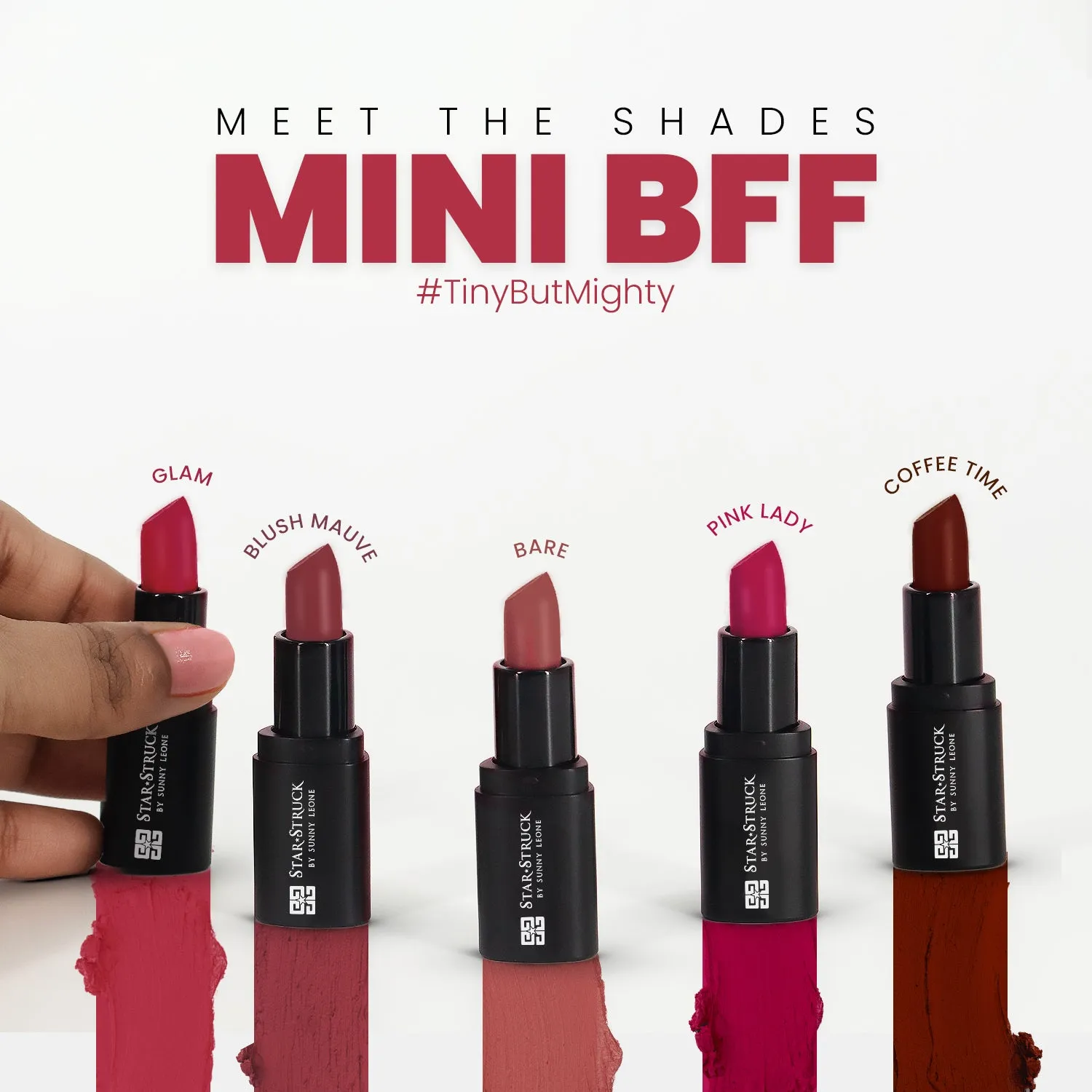 Glam - Mini BFF Lipstick, Pink | 1.6gms