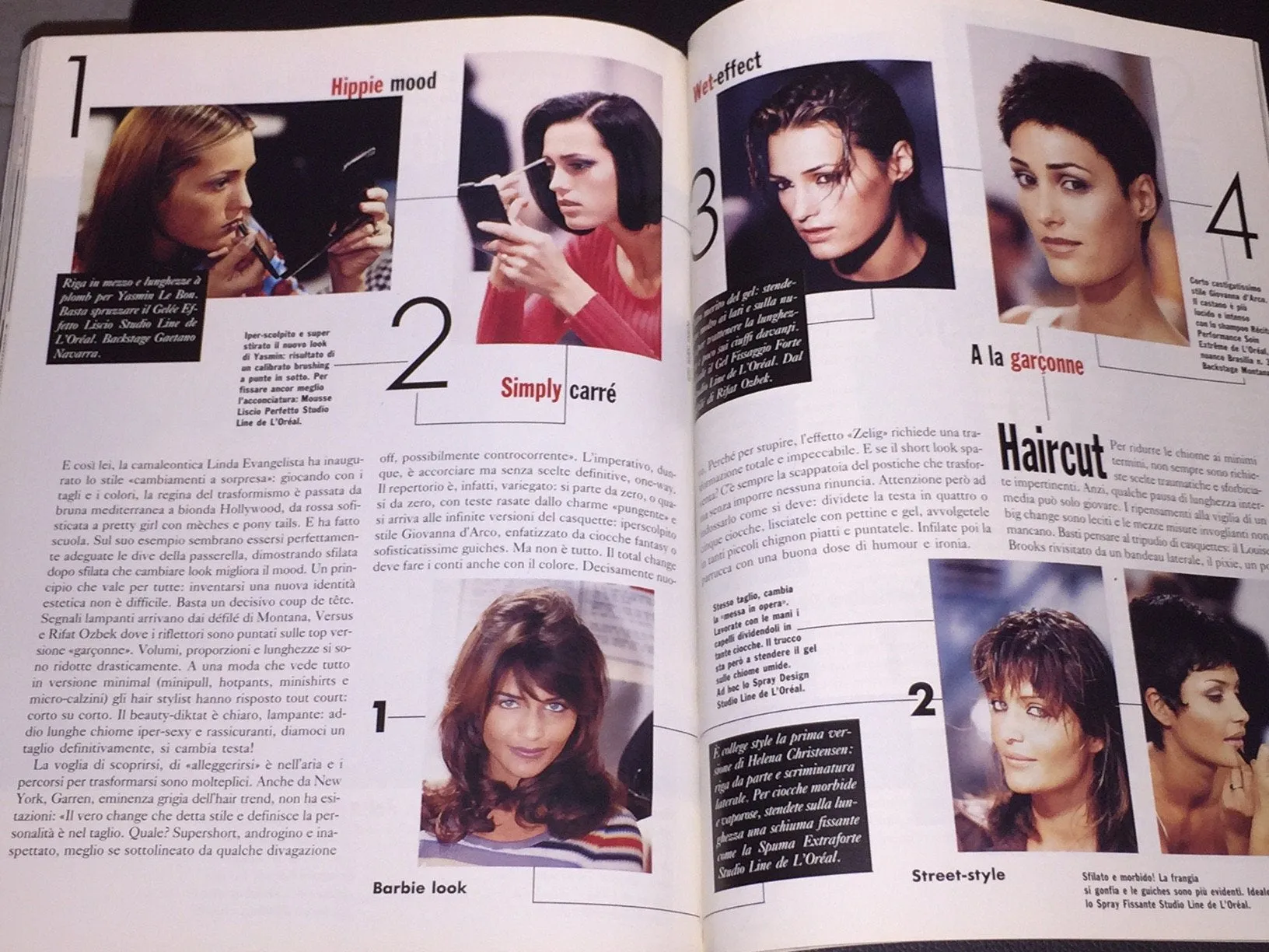 GLAMOUR Italia Magazine April 1994 JASON PRIESTLEY Bruce Weber NASTASSJA KINSKI