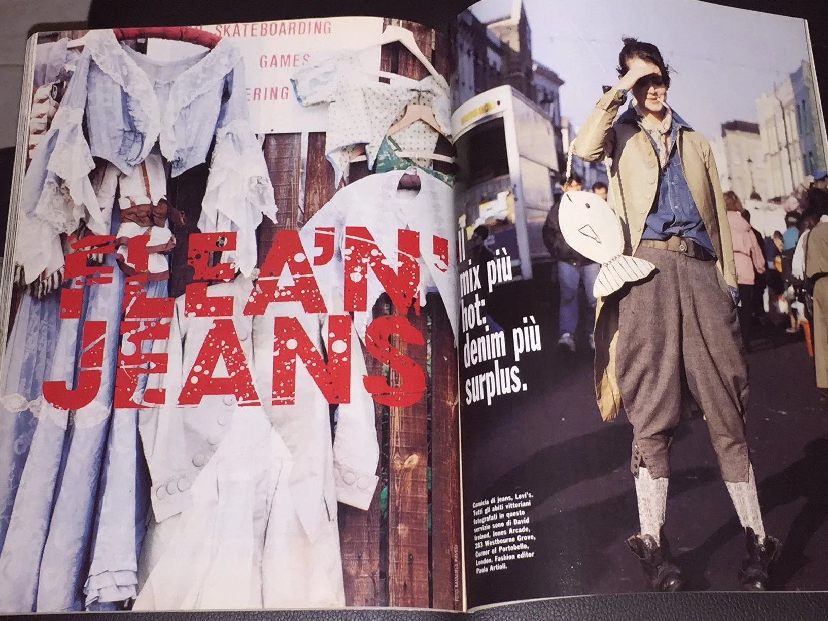 GLAMOUR Italia Magazine April 1994 JASON PRIESTLEY Bruce Weber NASTASSJA KINSKI
