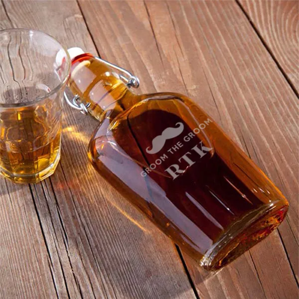 Glass Flask - Groom
