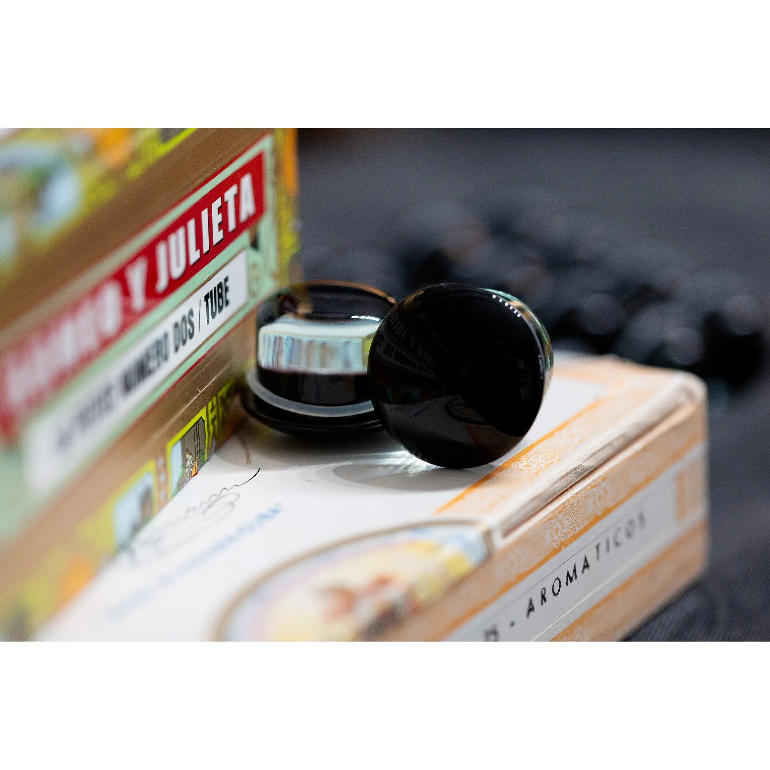 Glass Single Flared Plug Pair, Black:  2mm to 25mm for Dead Stretching or Daily Wear