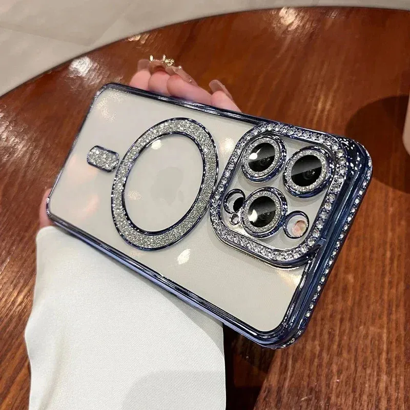 Glitter Diamond Clear Magsafe Fashion Phone Case For iPhone