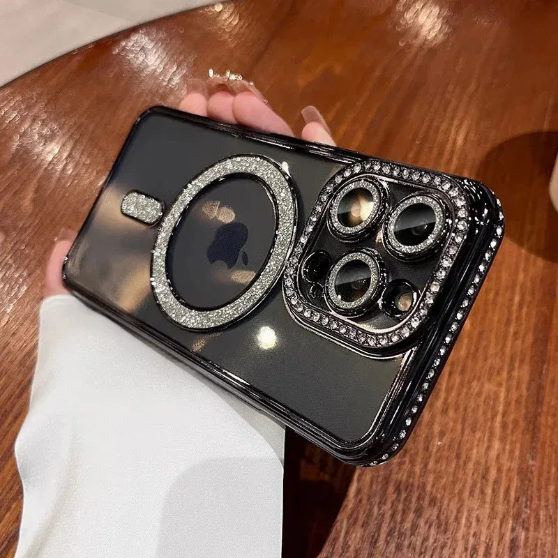 Glitter Diamond Clear Magsafe Fashion Phone Case For iPhone