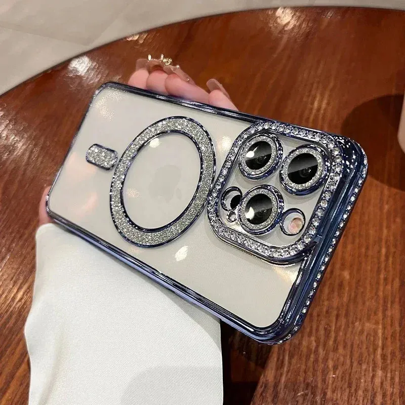 Glitter Diamond Clear Magsafe Fashion Phone Case For iPhone