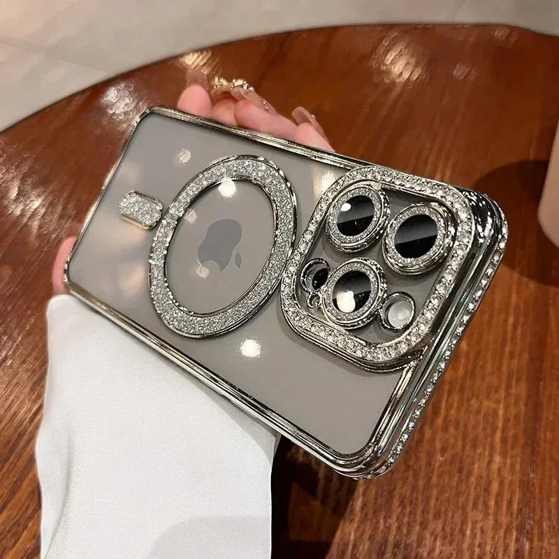Glitter Diamond Clear Magsafe Fashion Phone Case For iPhone