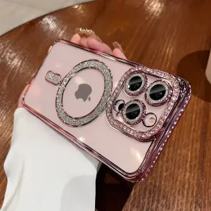 Glitter Diamond Clear Magsafe Fashion Phone Case For iPhone