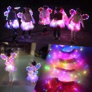 Glänzende LED Röcke   Flügel