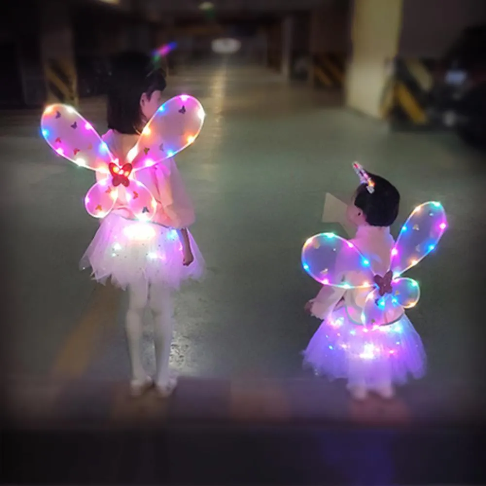 Glänzende LED Röcke   Flügel