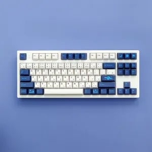 GMK Blue Moon PBT Keycaps - Simple Blue