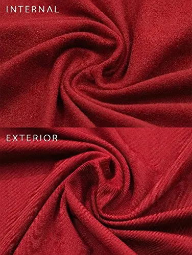 GOBLES Women's Sexy Spaghetti Strap Sleeveless Bodycon Mid Club Dress (S, Red)
