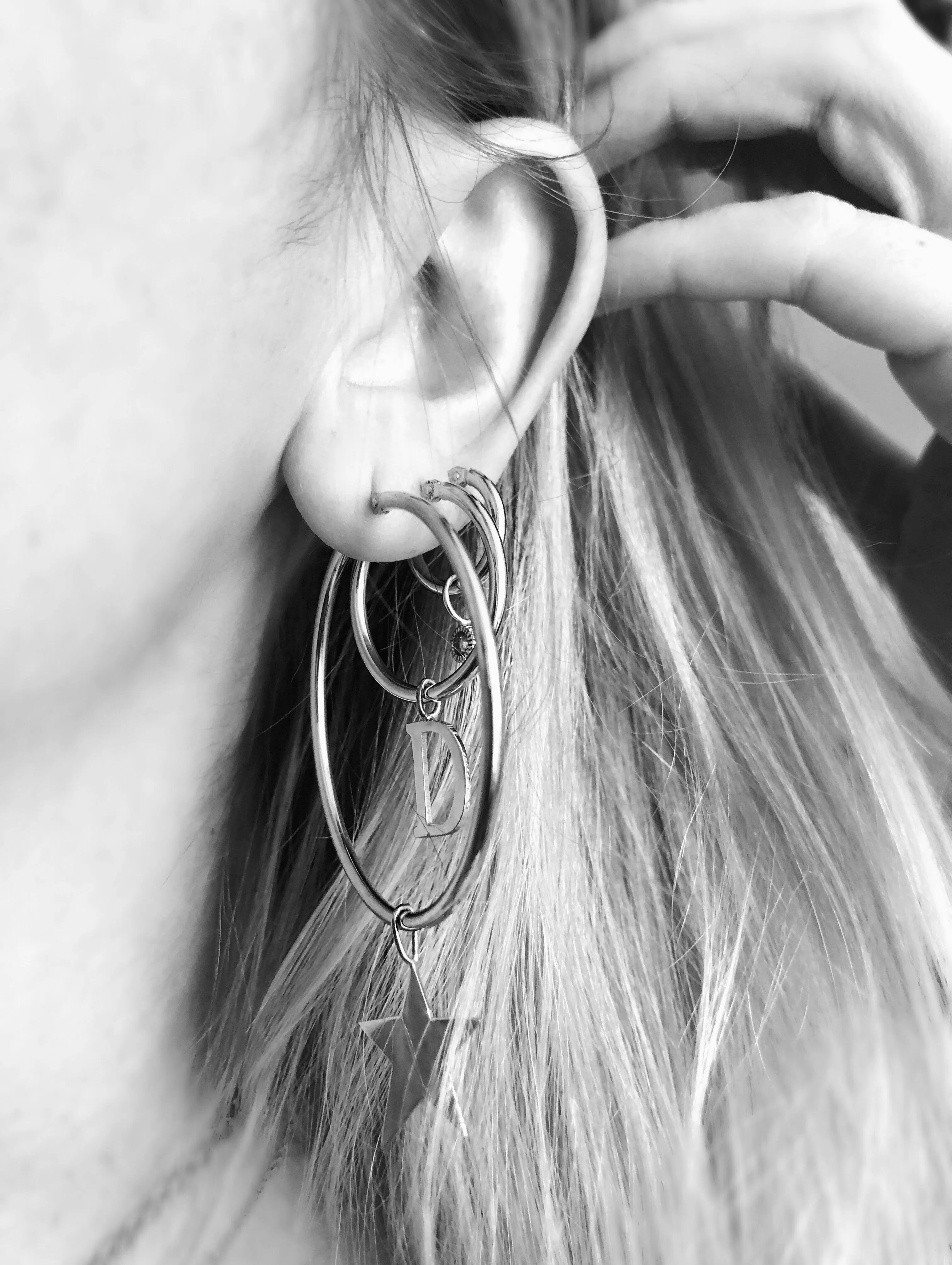 Gold Hoops Large 2 mm