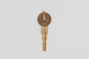 Gold Mercedes Benz Key