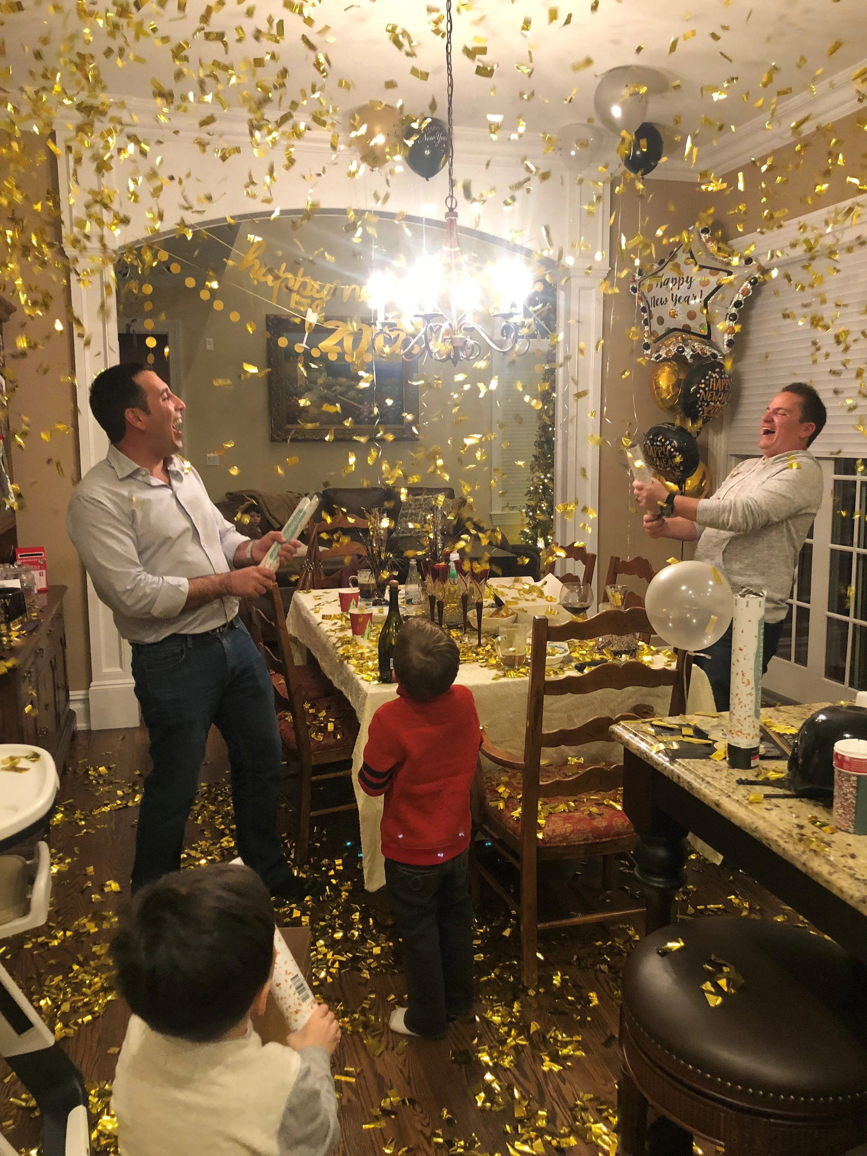 Gold Metallic Confetti Cannon