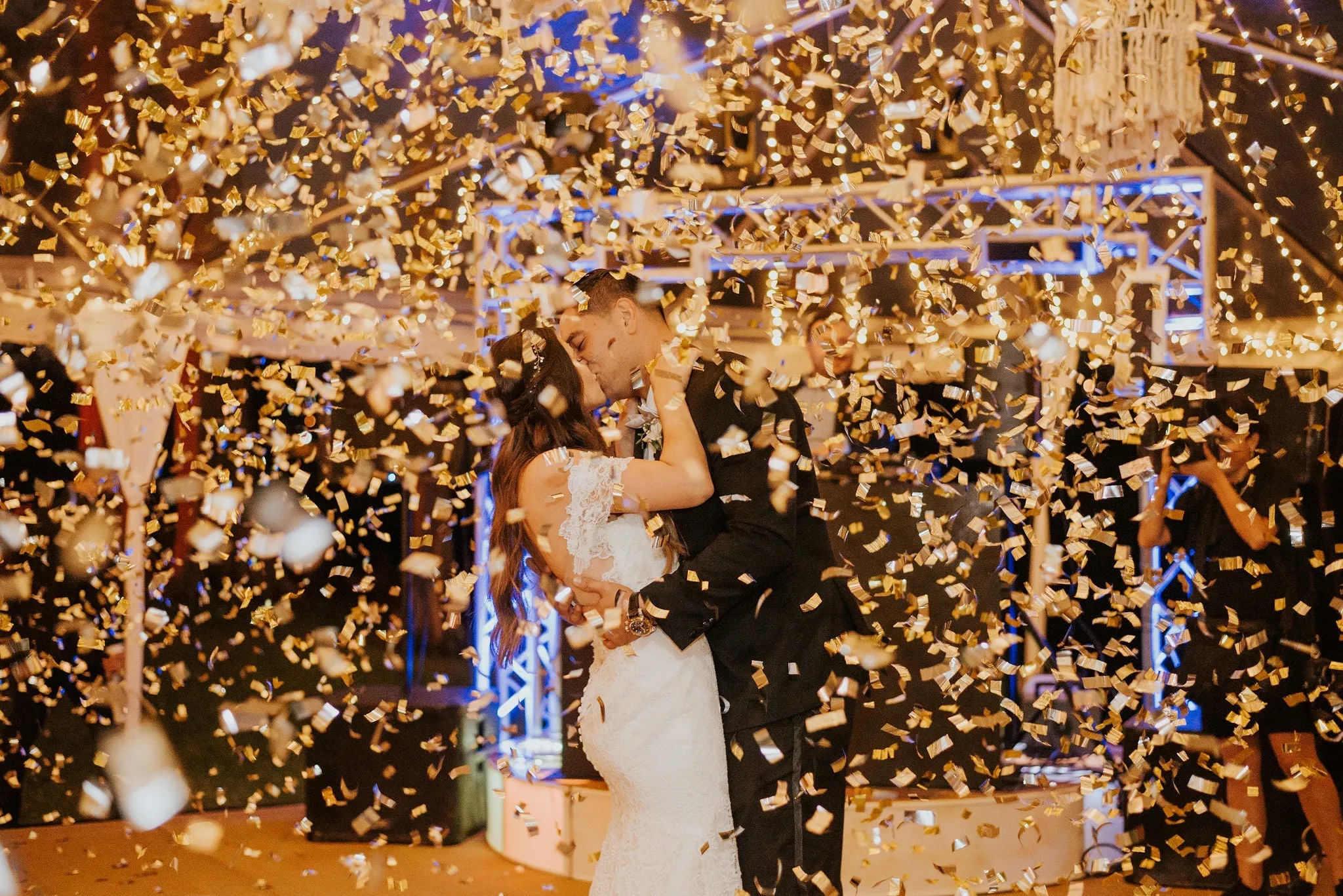 Gold Metallic Confetti Cannon