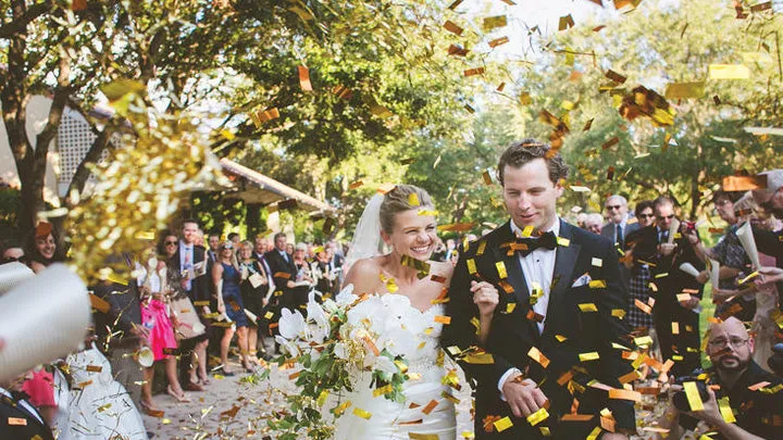 Gold Metallic Confetti Cannon