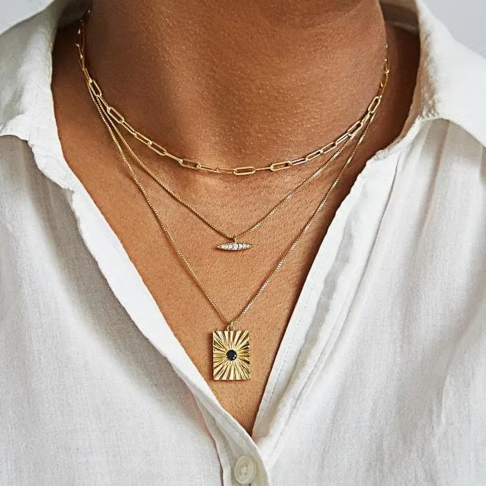 Gold Paperclip Chain Necklace - Best Seller