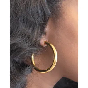Gold Plated Hoops