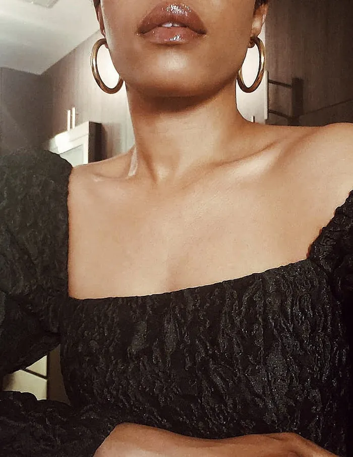 Gold Plated Hoops