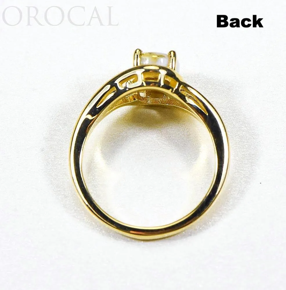Gold Quartz Ladies Ring "Orocal" RL1135Q  Genuine Hand Crafted Jewelry - 14K Gold Casting