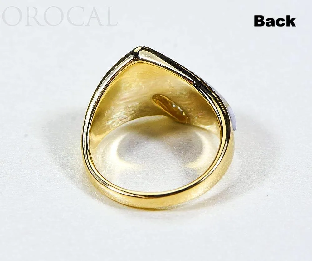 Gold Quartz Ladies Ring "Orocal" RL536D10Q Genuine Hand Crafted Jewelry - 14K Gold Casting