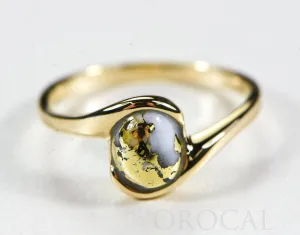Gold Quartz Ladies Ring "Orocal" RL649Q Genuine Hand Crafted Jewelry - 14K Gold Casting