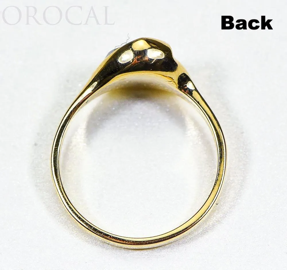 Gold Quartz Ladies Ring "Orocal" RL650Q Genuine Hand Crafted Jewelry - 14K Gold Casting