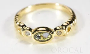 Gold Quartz Ladies Ring "Orocal" RL691D5Q Genuine Hand Crafted Jewelry - 14K Gold Casting