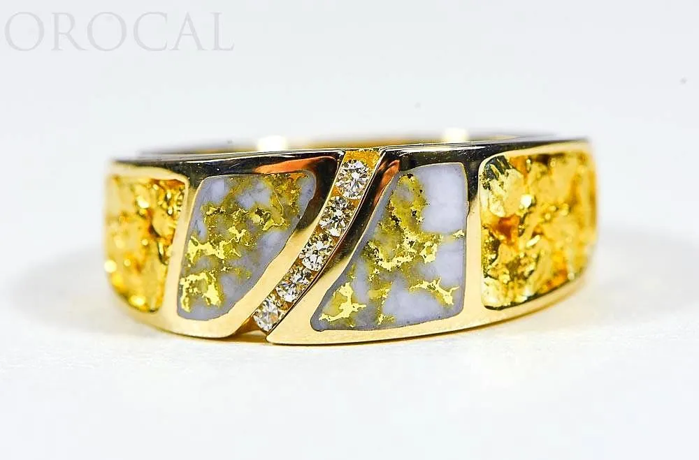 Gold Quartz Ladies Ring "Orocal" RL731D10NQ Genuine Hand Crafted Jewelry - 14K Gold Casting
