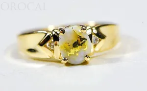 Gold Quartz Ladies Ring "Orocal" RL736D3Q Genuine Hand Crafted Jewelry - 14K Gold Casting