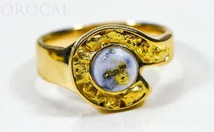 Gold Quartz Ladies Ring "Orocal" RLEA5Q Genuine Hand Crafted Jewelry - 14K Gold Casting
